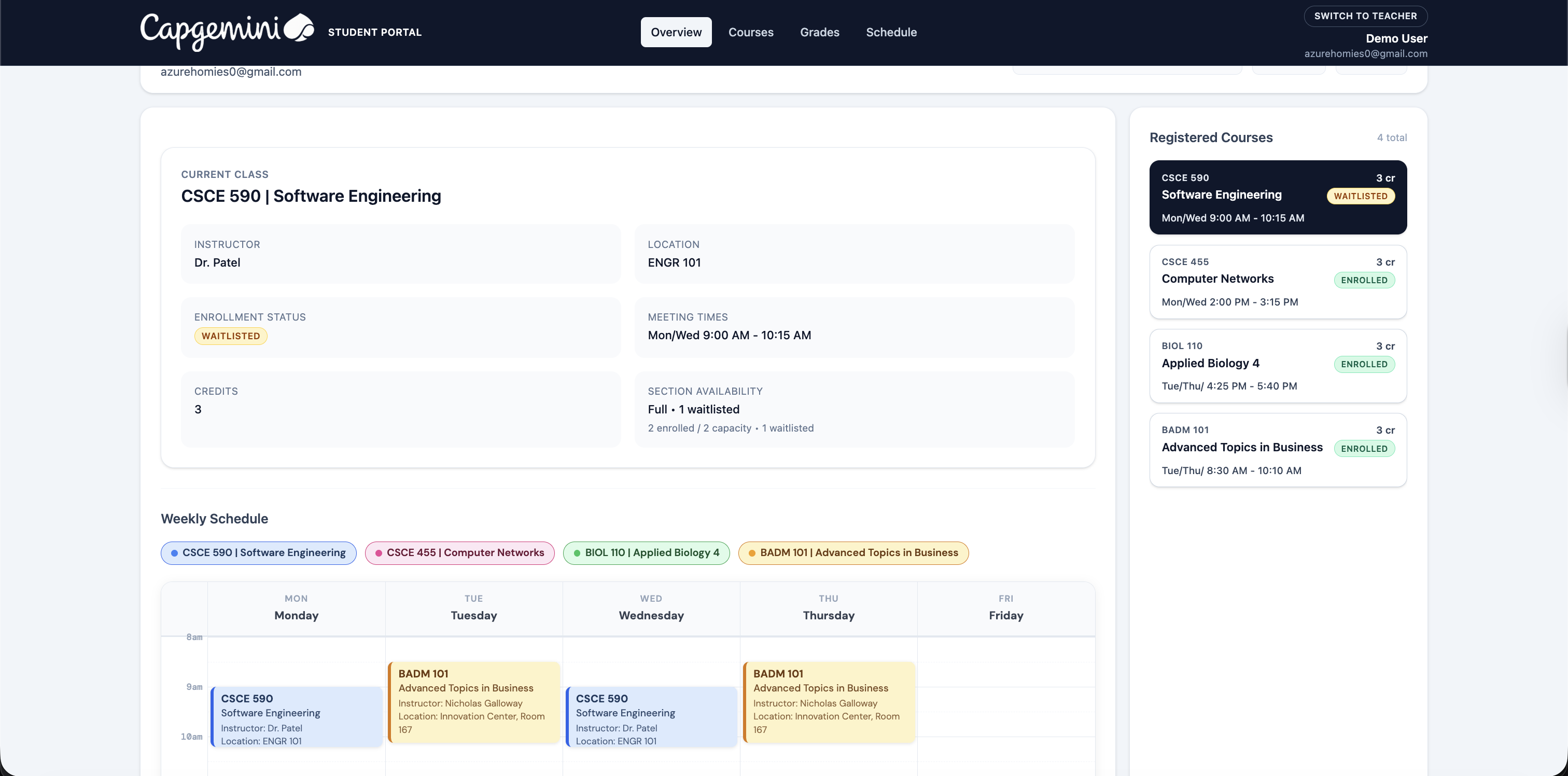 Azure Class Scheduler preview